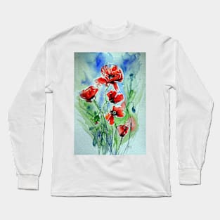Five poppies Long Sleeve T-Shirt